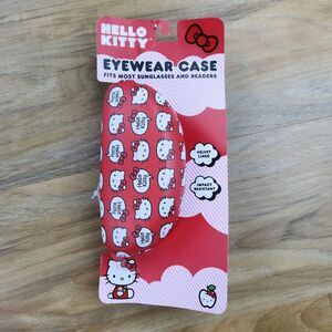 🔹️NWT Hello Kitty Red & White Hard Shell Eyewear Case w/Cloth